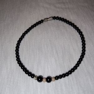 Elegant Hematite Beaded Ankle Bracelet